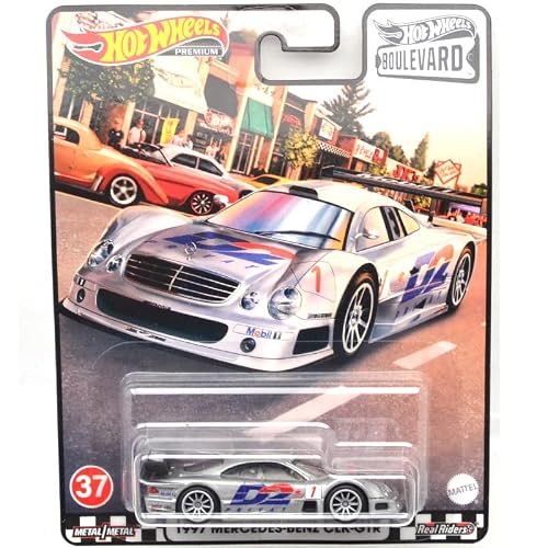 MATTEL HOTWHEELS 1:64SCALE BOULEVARD SERIES 1997 MERCEDES-BENZ CLK-GTR Mattel Hot Wheels 1:64 Scale Boulevard Series 1997 Mercedes-Benz CLK-GTR