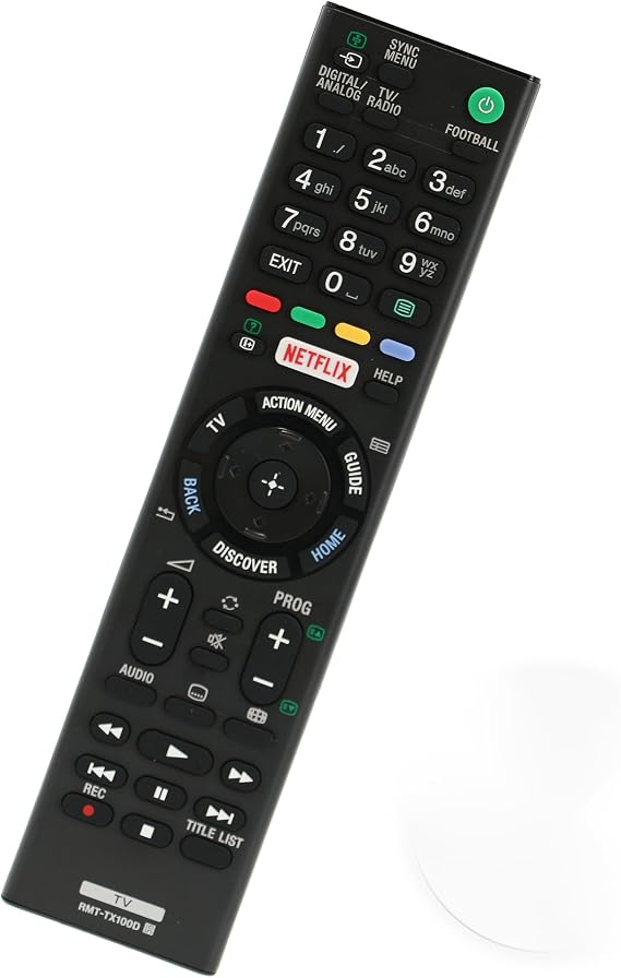 Replacement Sony TV Remote - Universal Sony Bravia Remote Control (RMT-TX100D Unbranded)
