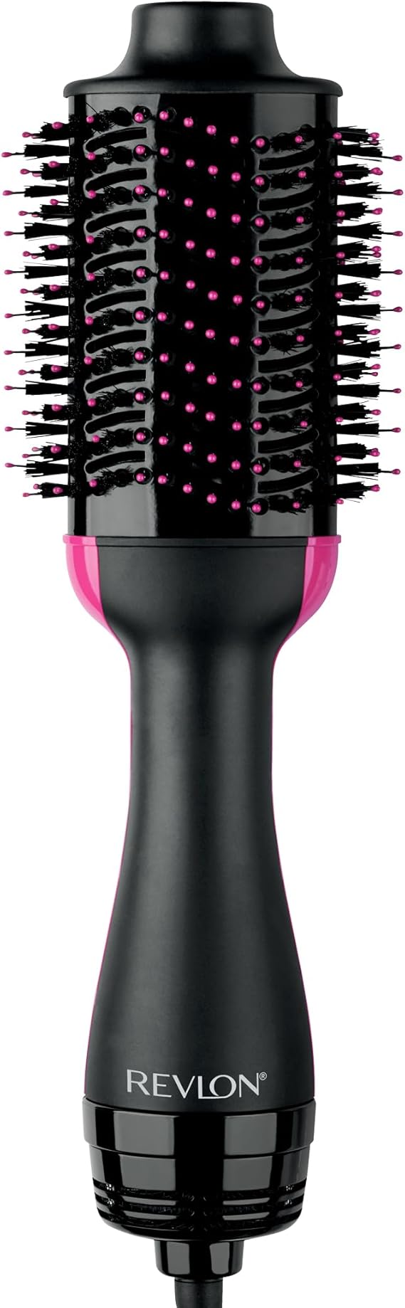 REVLON One-Step Volumizer Hair Dryer and Styler, 2.8" Barrel, Black | Salon Quality Blowout Brush for Damp to Dry Hair, 3 Heat Settings, Best for Medium to Long Hair