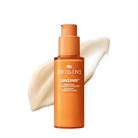 Origins GinZing Energizing Lightweight Moisturizer with Vitamin C, Ginseng, Caffeine | Deeply Hydrates, Boosts Radiance, Plumps Fine, Dry Lines, 1.7