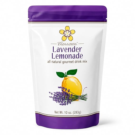 Lavender Lemonade Drink Mix, 10 oz Bag | Java Frost Powdered Lemonade for Iced & Blended Drinks