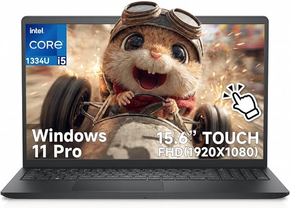 Dell Laptop 15 LDC15250 Touchscreen, Intel i5-1334U(10-Core), 20GB RAM, 512GB SSD, 15.6 FHD Anti-Glare Display for Business & Students, Windows 11 Pro, Windows Copilot