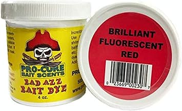 Pro-Cure Bad Azz Powder Dye, 4-Ounce, Brilliant Red Fluorescent