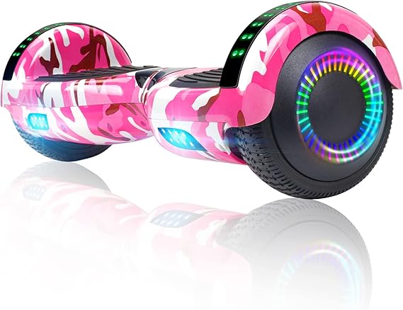FLYING-ANT Hoverboard, 6.5 Inch Self Balancing Hoverboards with Bluetooth and Flashing LED Lights, Hover Board for Kids Teenagers