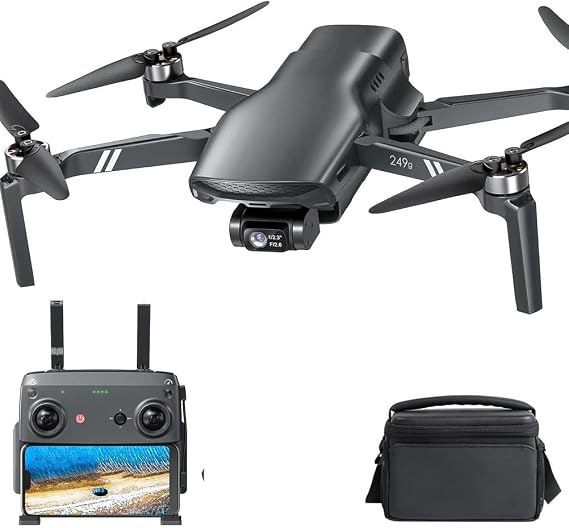 Triple Battery,HS900 249g GPS Drone, 4K Camera, 3-Axis Brushless Gimbal, 48MP Photo, 20000Ft Range Follow Me Smart Return Outdoor Aerial Photography Drone