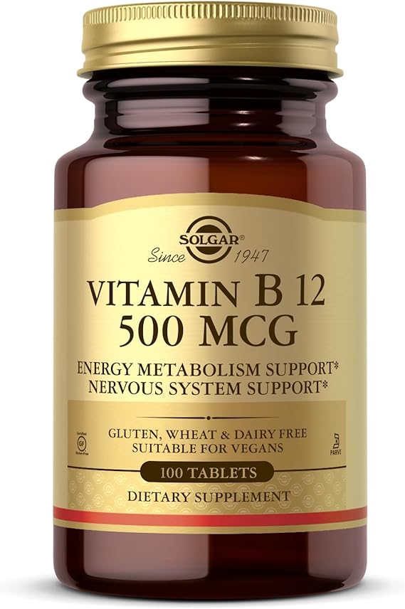Vitamin B-12 500mcg Solgar 100 Tabs