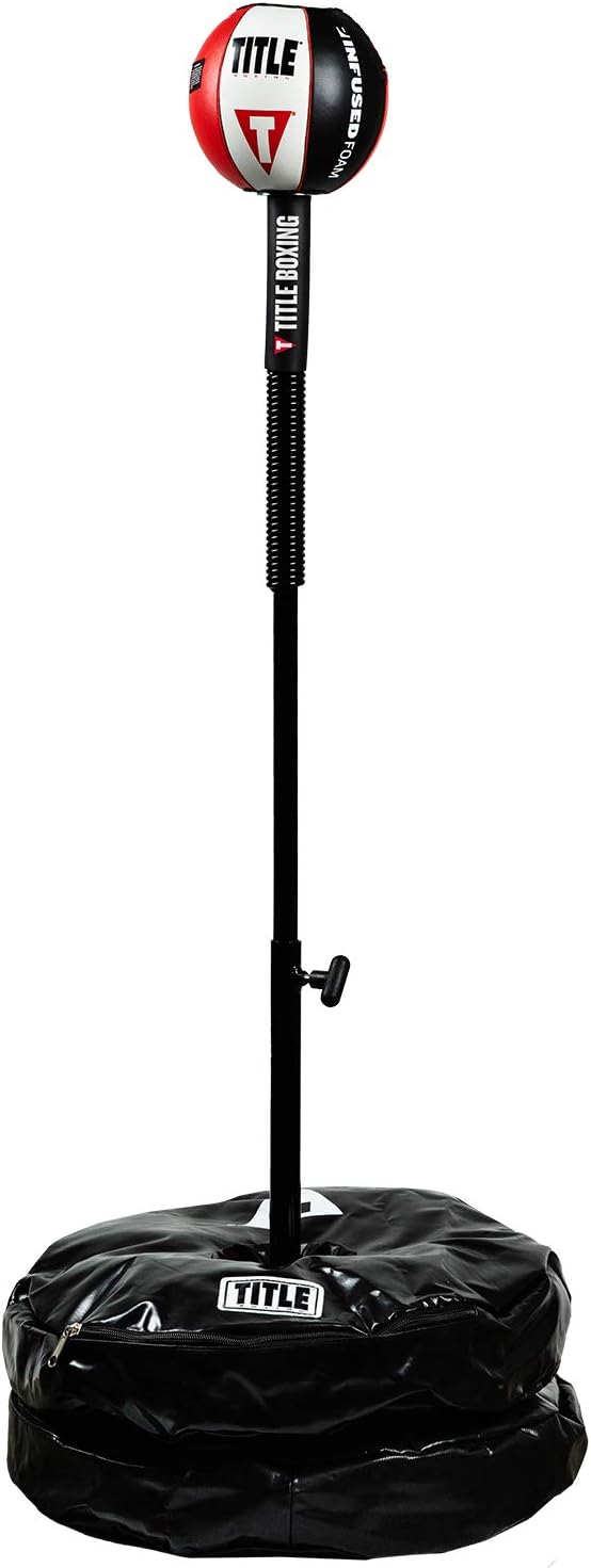TITLE Boxing Deluxe King Cobra Reflex Bag w/Anchor Bags - Freestanding Punching Bag, Specialty Punching Bag, Head Movement, Punching Bag, Portable Punching Bag, Boxing Improvement