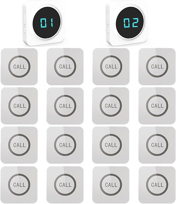 ALIBELL Waiter Calling System for Restaurants/Hotel/Cafe/Bar/Game Room
