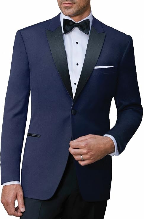 S120's Luxury Navy Wool Fabric (46R)