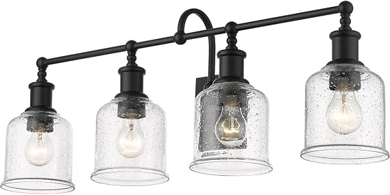 Z-Lite 4 Light Vanity 734-4V-MB, Black