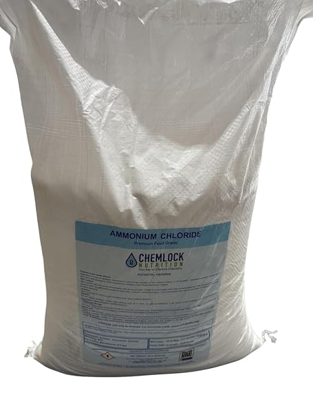99% Ammonium Chloride Crystals 50 lb Bulk Bag | Technical Grade | for Industrial, Cleaning, Etching & Craft Applications