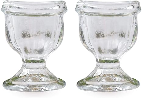 Glass Eye Wash Cup for Keep Your Eyes Clean and Healthy (Set of 2) with Travellig Box