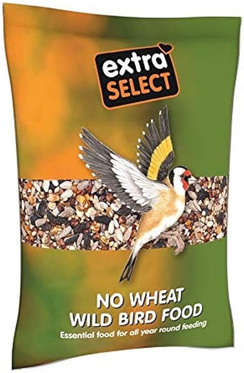 Extra Select No Wheat Wild Bird Food: Wheat Free Bird Seed for All Seasons, mixed Bird Feed - 1kg