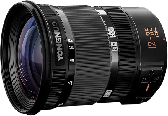 YONGNUO YN12-35mm F2.8-4M Zoom Lens for LUMIX Cameras M43 Mount | Full Frame Auto Focus, for MFT Micro Four Thirds Cameras, Panasonic and Olympus Professional Camera