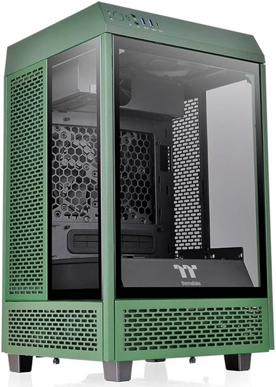 Thermaltake The Tower 100 -Racing Green- Mini Tower PC Case CA-1R3-00SCWN-00 CS8296 One Size