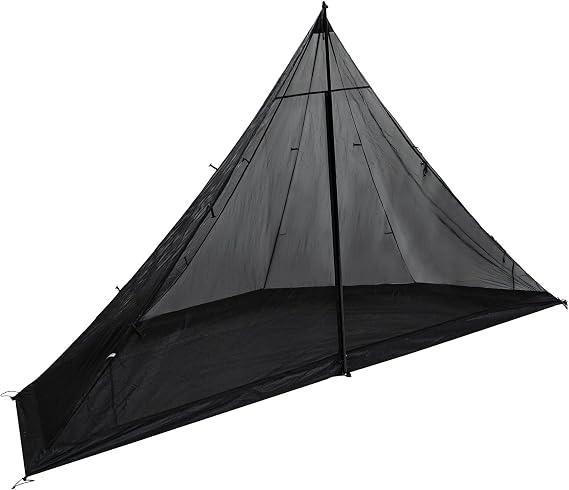 TOMOUNT Half Inner Mesh for Teepee Hot Tent with Waterproof Bathtub Floor