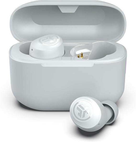 JLab Go Air Pop+ True Wireless Headphones - Bluetooth Cloud White