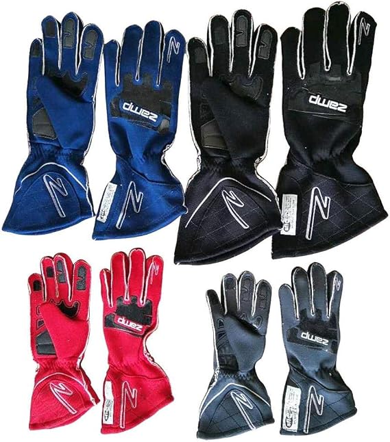 Zamp ZR-50 SFI 3.3/5 Race Gloves Gray Medium