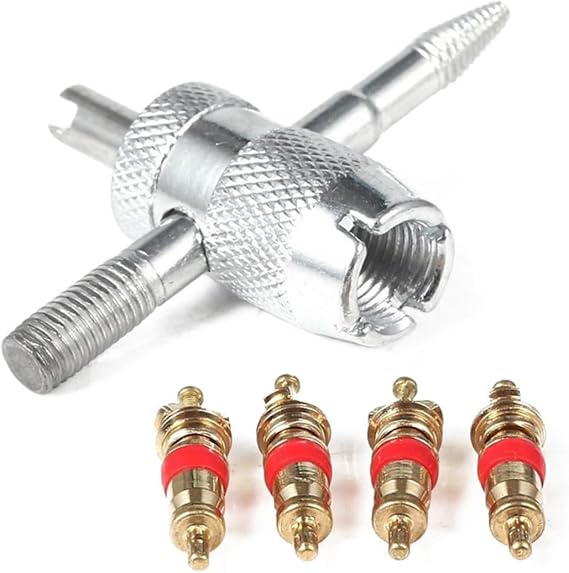 Car Tire Valve Core Remover Tool Stem Core Kits Lightweight Design for Easy Use for Motorcycle and ATV Tire Repairs