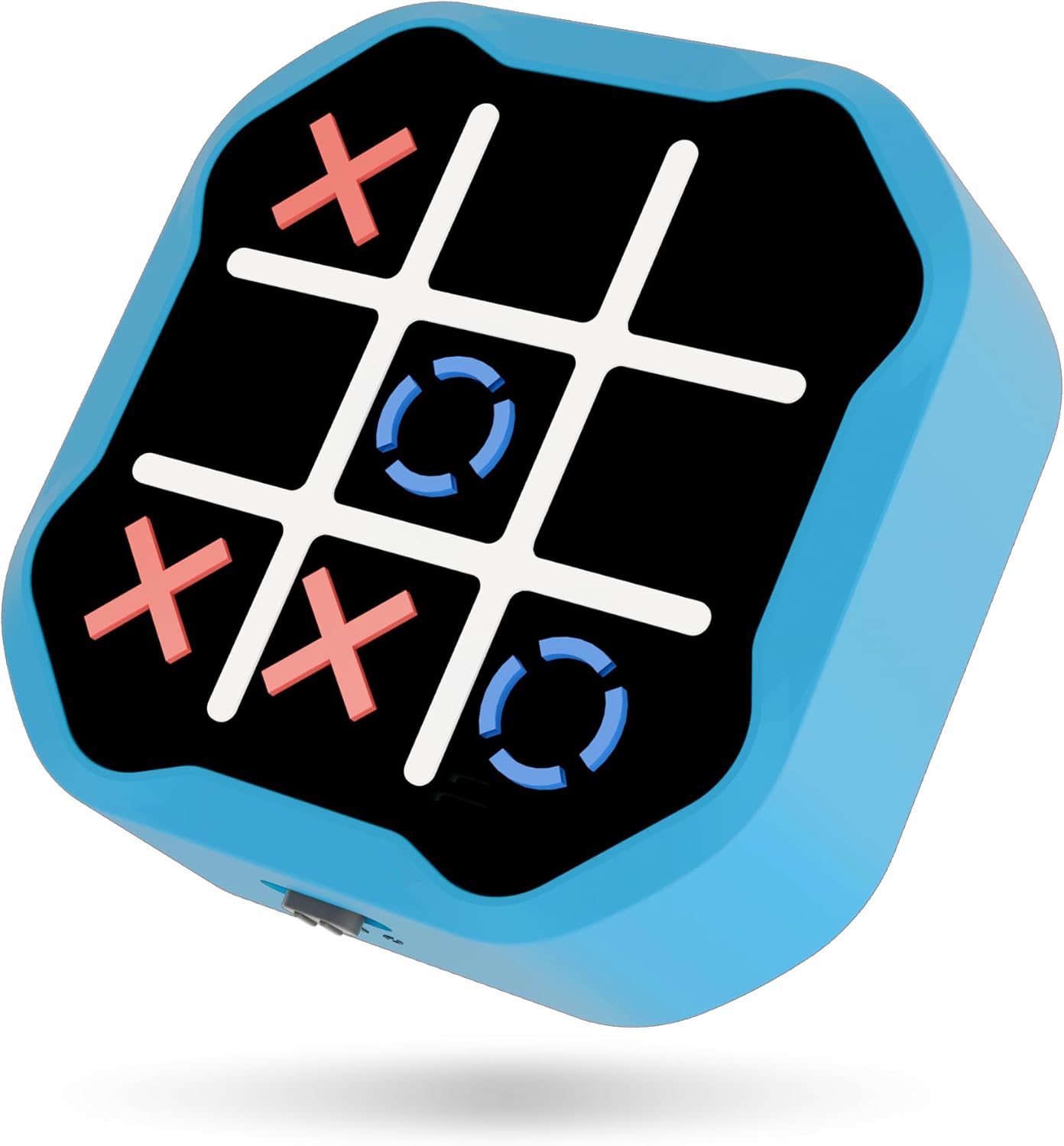 3-in-1 Electronic Tic Tac Toe Toy, Family Travel Game for Kids and Adults, Handheld Game Gift with Silent Mode