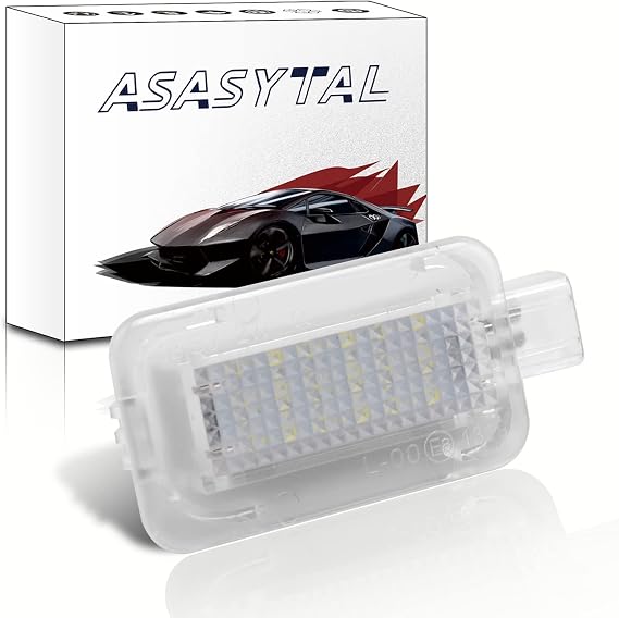 LED Luggage Compartment Interior Light, 18 SMD Car Trunk Lamps 12V 6000K Bright White Compatible with Honda Accord City 4D/ZX 3D 5D CR-Z FR-V In-sight Jazz/Fit, 1 Piece