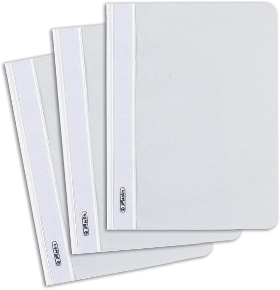 herlitz Classic Style A5 File Folder, Pack of 1, Polypropylene, Assorted Colors