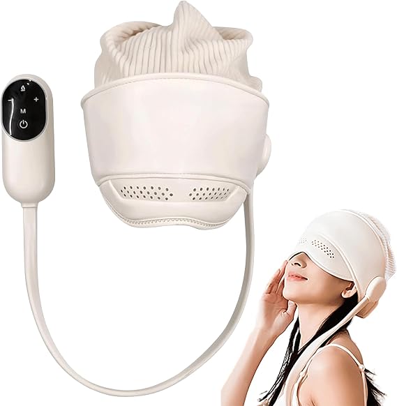 Head Massager for Headaches with Cap, Electric Migraine Relief Cap Massager, Eye & Head Massagers with 6 Airbags and 3 Heat Modes, Stress Relief, Relaxation
