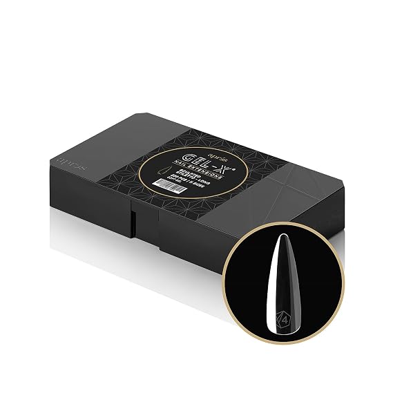 Apres Gel-X Sculpted Stiletto Long Tip Box | 500pc Gel-X Tips, 11 Sizes 00-9, Premium Quality