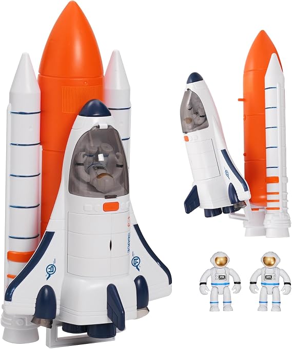 Large Space Shuttle Toys with Lights&Sound,Spaceship Toy for Kids