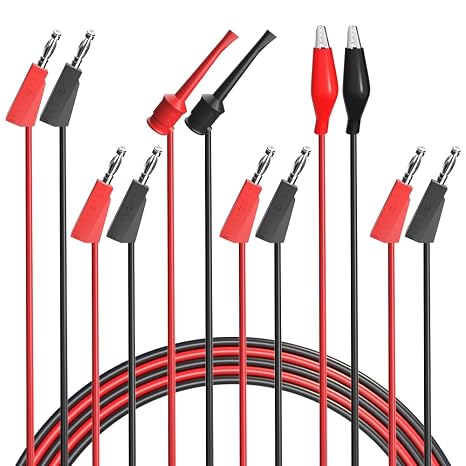 Goupchn Multimeter Test Leads Set Banana Plug Leads Kit 3 Pairs