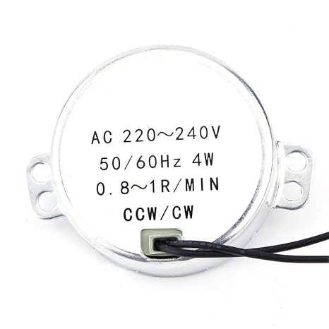 Synchron Motor 1Rpm, Microwave Motor, Synchronous Motor 1Pc 220-240V AC Geared Motor 4W CW/CCW Turntable Gear Box(#1)