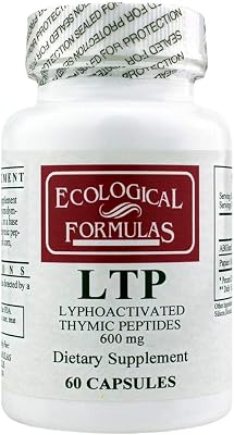 Ecological Formulas Lyphoactivated Thymic Peptides 600 Mg, White, 60 Count