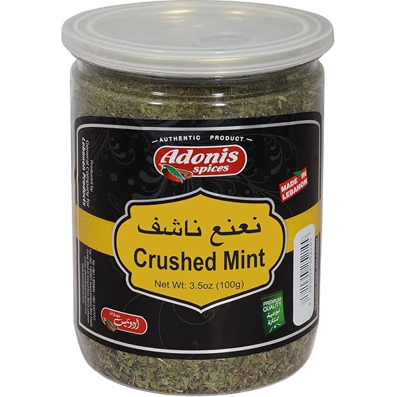 Adonis - Crushed Dried Mint, 3.5 Oz (100g)