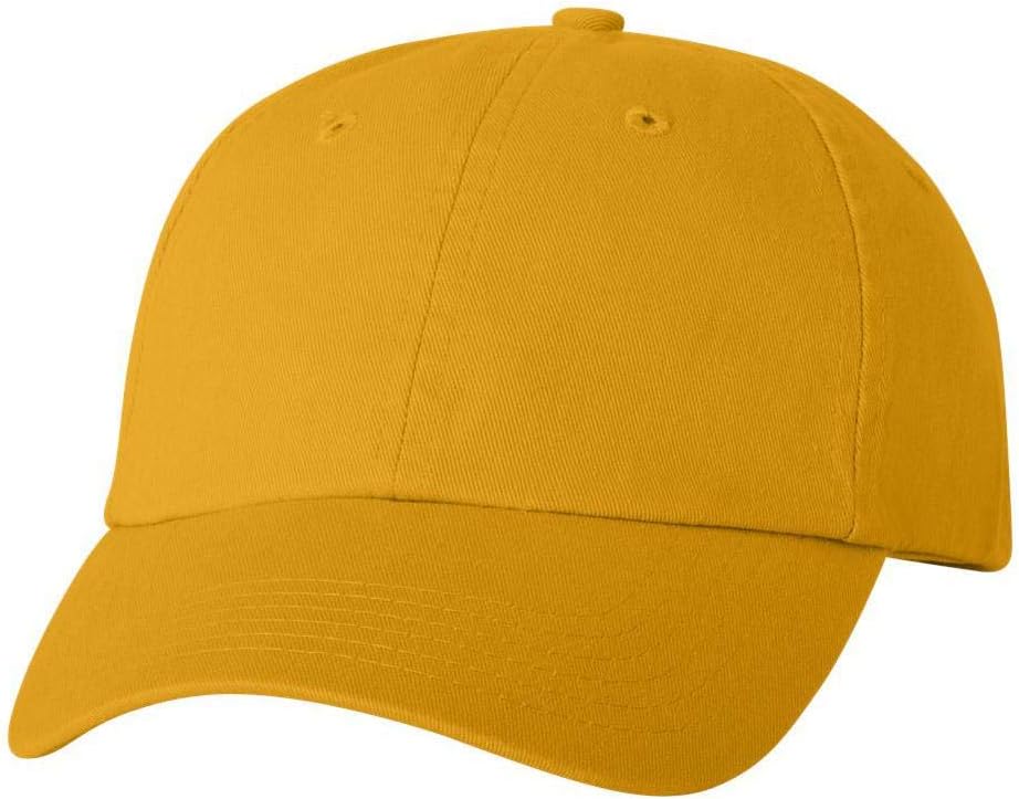 Valucap - Adult Bio-Washed Classic Dad Hat - VC300A - Adjustable - Gold