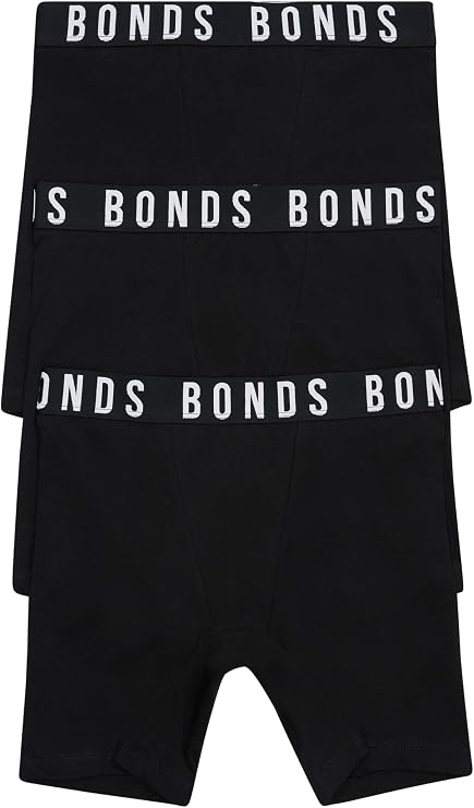 Bonds Women's Boxer Briefs 3-pack Mid-length, Soft Cotton, Everyday Comfort Underwear