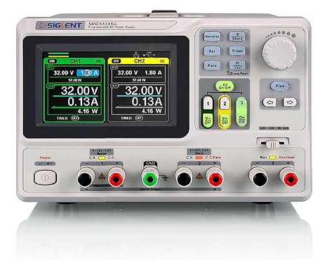 Siglent Technologies Benchtop Programmable DC Power Supply 3 Independently Controlled Channels
