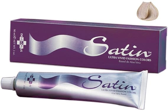Satin Hair Color Ash Series | Light Ash Blonde 8A | Permanent Hair Dye | 3 Oz