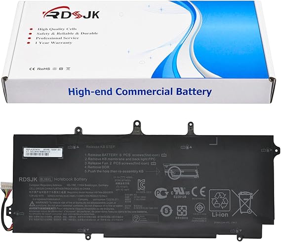 BL06XL Laptop Battery for HP EliteBook Folio 1040 G0 G1 G2 HSTNN-DB5D HSTNN-IB5D HSTNN-W02C 722236-2C1 722236-171 722236-271 722236-1C1 722297-001 722297-005 BLO6XL BL06042XL BL06042XL-PL 11.1V 42Wh