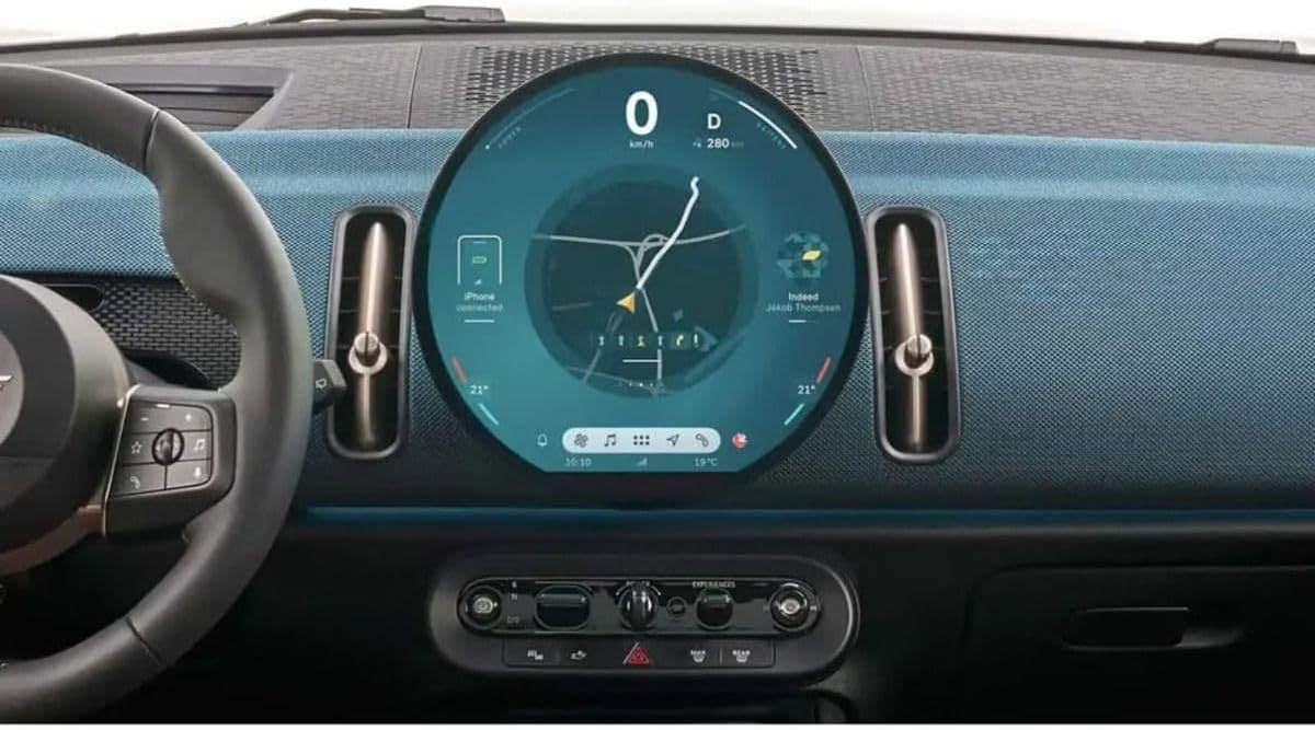 Mini Cooper/Countryman ile uyumlu Navigasyon ve bilgi Ekran Nano Ekran Koruyucu 2024