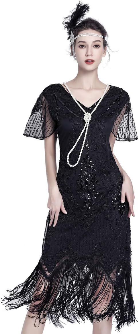 Flapper Dresses 1920s Gatsby Roaring 20s Great 1920 Dress for Women