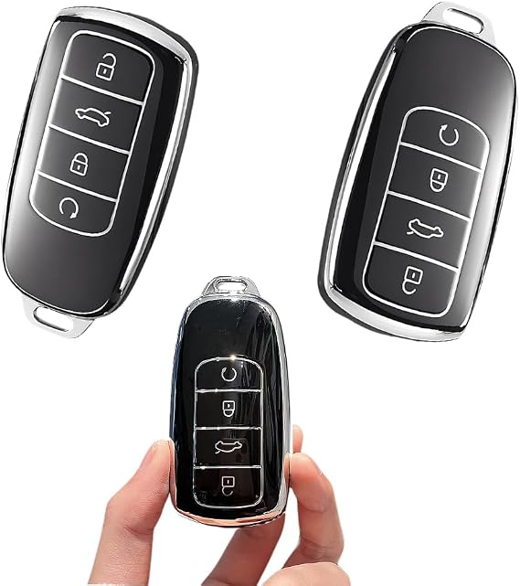 2Pack Jaecoo 7 Key Fob Holder & Omoda 5 Key Cover Set | 360° TPU Car Key Cover | Military-Grade Protection | Ultra-Thin Design | Compatible with Chery Tiggo 7/8 Pro