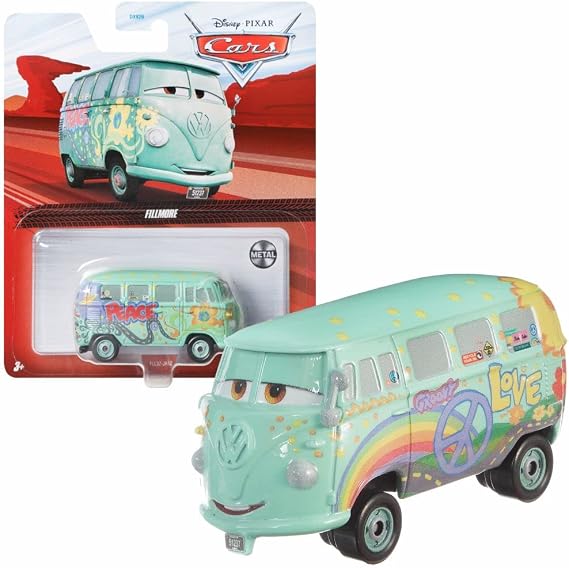 Mattel Selection Vehicles Racing Style Die Cast 1:55 Disney Cars Cars: Fillmore