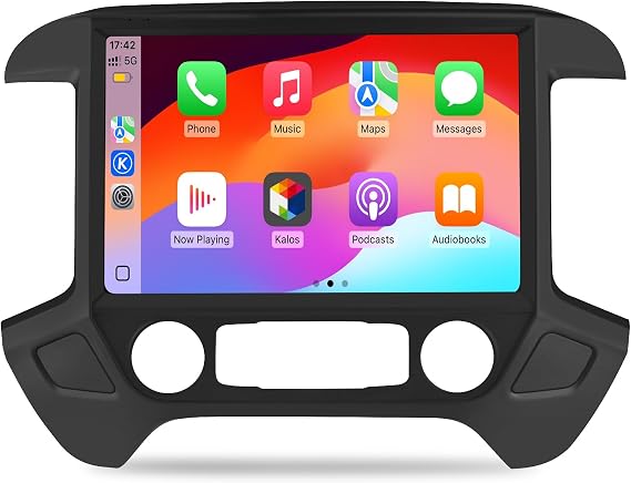 Junsun 8Core Car Radio Stereo for Chevy Silverado GMC Sierra 2014-2018 with 13.1 inch Touch Screen Wireless Carplay Android Auto GPS Navigation4GB RAM+64GB ROM