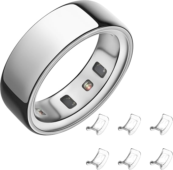 Invisible Sizer for Oura Ring Gen4/Gen3/Samsung Galaxy/Ultra Human Ring, Soft TPU Size Adjuster Compatible with OuraRing, Reusable Adhesive Spacer for Loose Rings, 6 Pack (Clear, S)