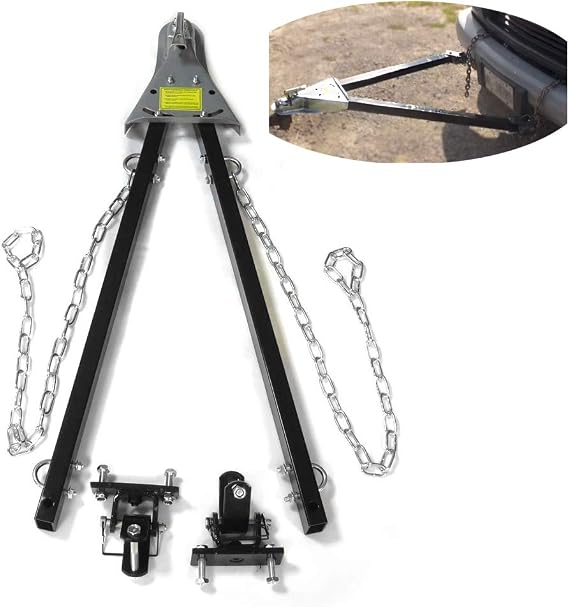 Adjustable Tow Towing Bar Bumper Mount 5000lb w/Chains RV Car Truck Jee System