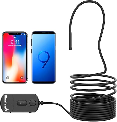 BlueFire 4.9FT 1080P Wireless Endoscope Camera, 2MP WiFi Borescope