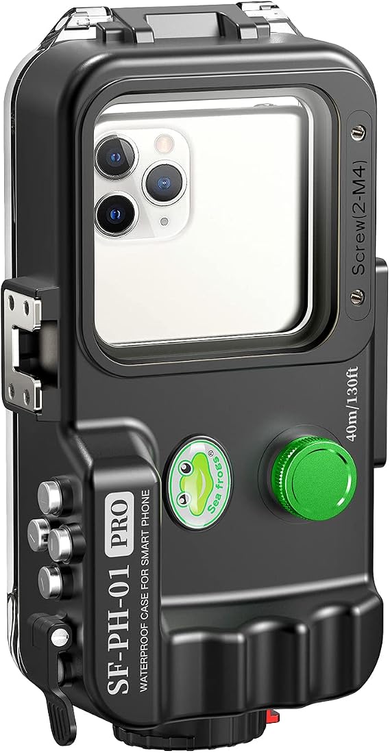 Waterproof Phone Case for Underwater Photography - 130 ft/40 m Professional Diving Case - Universal Type