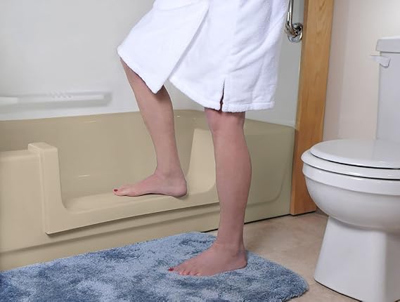 CleanCut Step Tub Conversion Kit, Beige, Large | Converts an existing bathtub into a safer step-through entry.