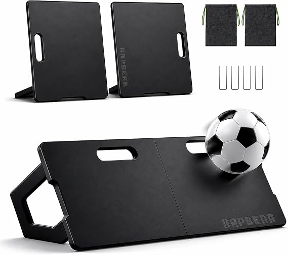 HAPBEAR 5-in-1 Soccer Rebounder Board 32x12, Foldable & Detachable