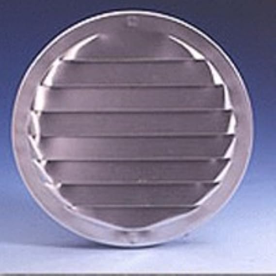 Screen Louver 4in BRW Rnd Alum